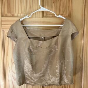 Elegant Gold Women's Top